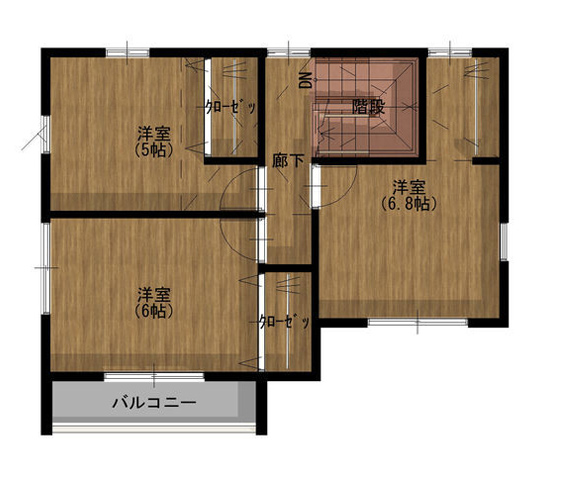 ESPRESSO江南2階 平面図